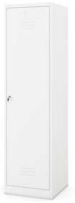AGNES fém takarítószekrény, 500 x 1850 x 500 mm, fehér