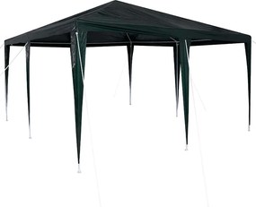 vidaXL Partysátor Zöld 400 x 400 x 266 cm Poliészter és Acél