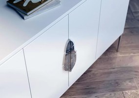 Merlin komód fehér ezüst 138cm