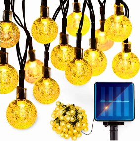 Napelemes Kerti Füzér Napelemes Lámpák 30 Led Izzó Erkélyre 5,5 m