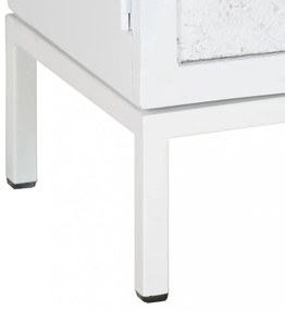 fehér tömör mangófa TV-szekrény 115 x 30 x 46 cm