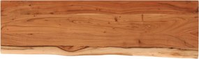 vidaXL tömör akácfa téglalap alakú fali polc 110 x 30 x 3,8 cm
