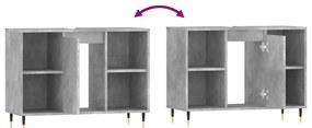 betonszürke szerelt fa fürdőszobaszekrény 80 x 33 x 60 cm