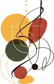 Poszter 30x40cm Táncoló formák és színek