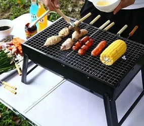 Zaparkorun Hordozható összecsukható faszenes grill - Grillbox