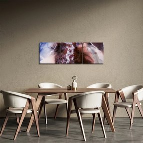 Kép - Lila márvány N⁰3 (órával) (90x30 cm)