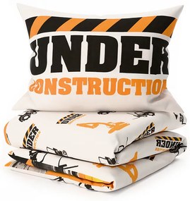 Világító pamut ágynemű BAGR narancssárga Ágyneműhuzat mérete: 70 x 90 cm | 140 x 200 cm