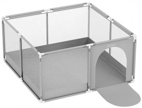 Gyermek járóka poliészter, 6-36 hónapos korig, 130 X 65 cm világosszürke