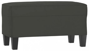 sötétszürke mikroszálas szövet pad 70 x 35 x 41 cm