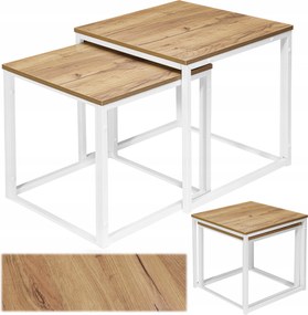 Dohányzóasztalok Praven Craft Fehér