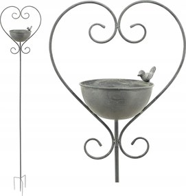 Kerti itató rovarok számára fém szív 138 cm