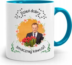 Donald Tusk Kék Bögre Platform Ajándék fényképes nyomtatással