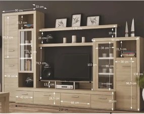 Nappali sor sonoma tölgyfa