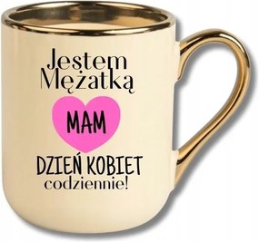 Bögre Bézs Ajándék Nagy Nőnap Van Nőnap Minden Nap