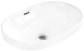 Mexen Viki részben munkalapba épített mosdó 61 x 40 cm, Fehér - 25356100