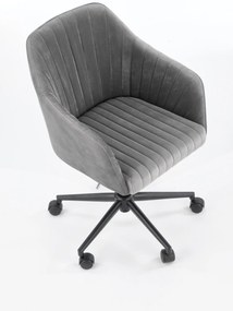 Szürke irodai szék MARIBO VELVET