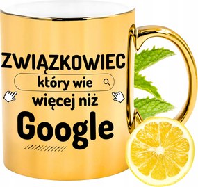 Arany csillogó bögre szakszervezeti ajándék fényképes nyomtatással