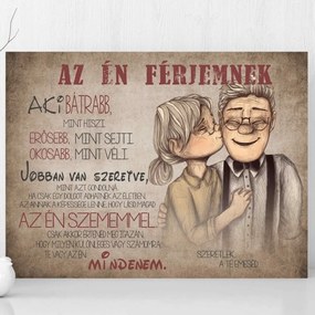 INSPIO Karácsonyi ajándék - Kép falra - Szerelmi vallomás egy szeretett férfinak