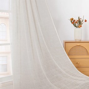 Krémszínű függöny 140x250 cm Drimar – Restilo