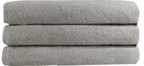 Törölköző 100% Pamut Ezüst Sima Hotel Spa Masszázs 100x180 cm 500 g/m2