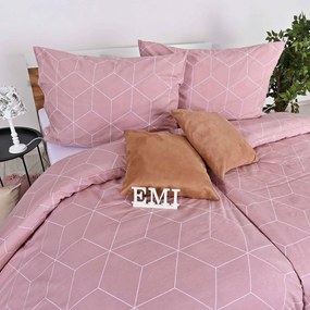 EMI Alya rosa flanel ágyhuzat: Standard egyszemélyes szett 1x (200x140) + 1x (90x70) cm