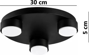 BRILAGI - LED mennyezeti lámpa MONO 3xGX53/30W/230V Ø 30 cm fekete