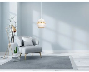 Csillár zsinóron PARIS 1xE27/60W/230V fehér/arany