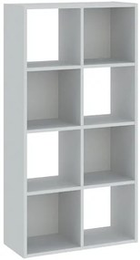 Könyvespolc 8 Rekeszes Fehér Színben CATCHY 61 cm