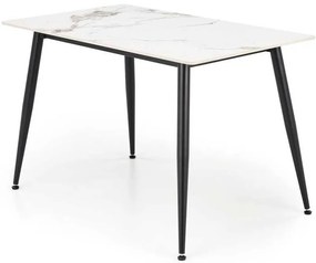 Webster étkezőasztal 120 cm, márvány / fekete