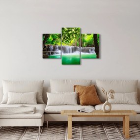 Kép egy vízesésről Kanchanaburiban, Thaiföldön (90x60 cm)