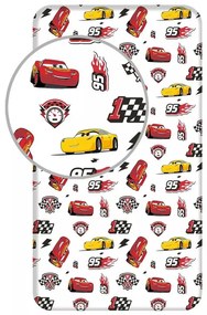 Disney Verdák McQueen gumis lepedő 90x200 cm
