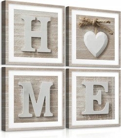 Vászonkép nappaliba modern Home vászon sorozat 4db-os
