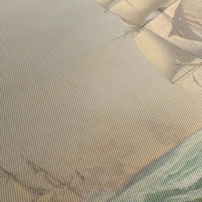 Kép - Fitz Henry Lane, The United States Frigate President Engaging the British Squadron, reprodukciók (70x50 cm)