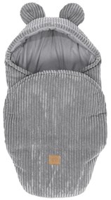 Szürke kordbársony babapólya 45x80 cm – Meowbaby