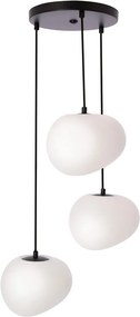 Fekete-fehér függőlámpa ø 42 cm Stones – Candellux Lighting