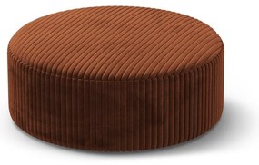 Téglavörös kordbársony puff Dia – Micadoni