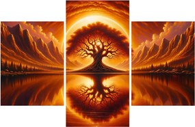 Kép – Fa a véres napban (90x60 cm)