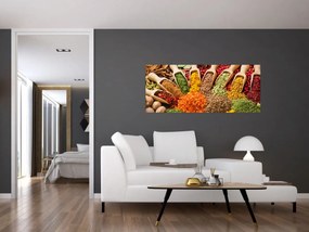 Kép - Fűszerek a világ minden tájáról (120x50 cm)