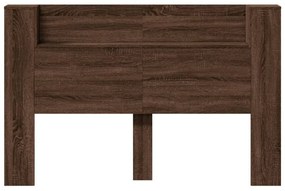 barna tölgy színű áthidalószekrény LED-ekkel 160x16,5x103,5 cm