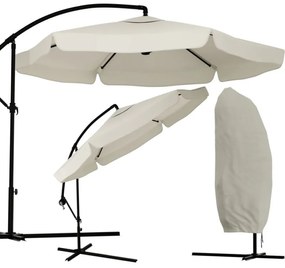 LEVI összecsukható kerti napernyő 300 cm, bézs + ingyenes csomagolás