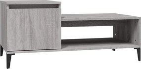 vidaXL szürke sonoma szerelt fa dohányzóasztal 100 x 50 x 45 cm