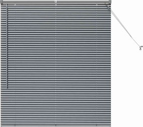 vidaXL Zsalugáter Redőnyök Sötétszürke 130 x 110 cm Alumínium