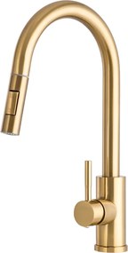 Gamma Taru Slim, magas mosogató csaptelep h-400, arany matt, GMA-BTS-GDB