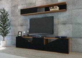TV szekrény Taç - Walnut, Black