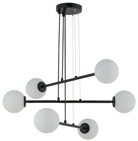 Csillár zsinóron BALANS 6xG9/12W/230V fekete