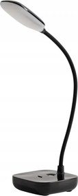 Zuma Line Led Asztali Låmpa Fekete 7W Hajlékony Kar Modern