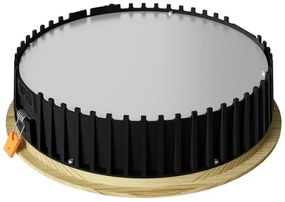 APLED-LED Lámpa RONDO WOODLINE LED/18W/230V 3000K átm. 26 cm fenyő tömör fa