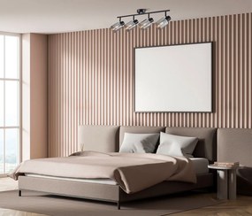 Italux modern spot lámpa santia fekete szürke itxspl-65342-4-bk-sg