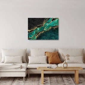 Kép - Kerozin-arany márványozás (üvegen) (70x50 cm)