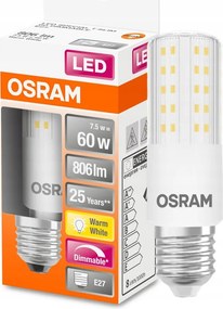 Led izzó E27 7.3W 806lm 2700K Meleg fényerőszabályozható Osram